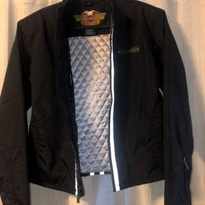RARE Style Harley Davidson Ladies M Riding Jacket Front/Back Reflect Excel Cond